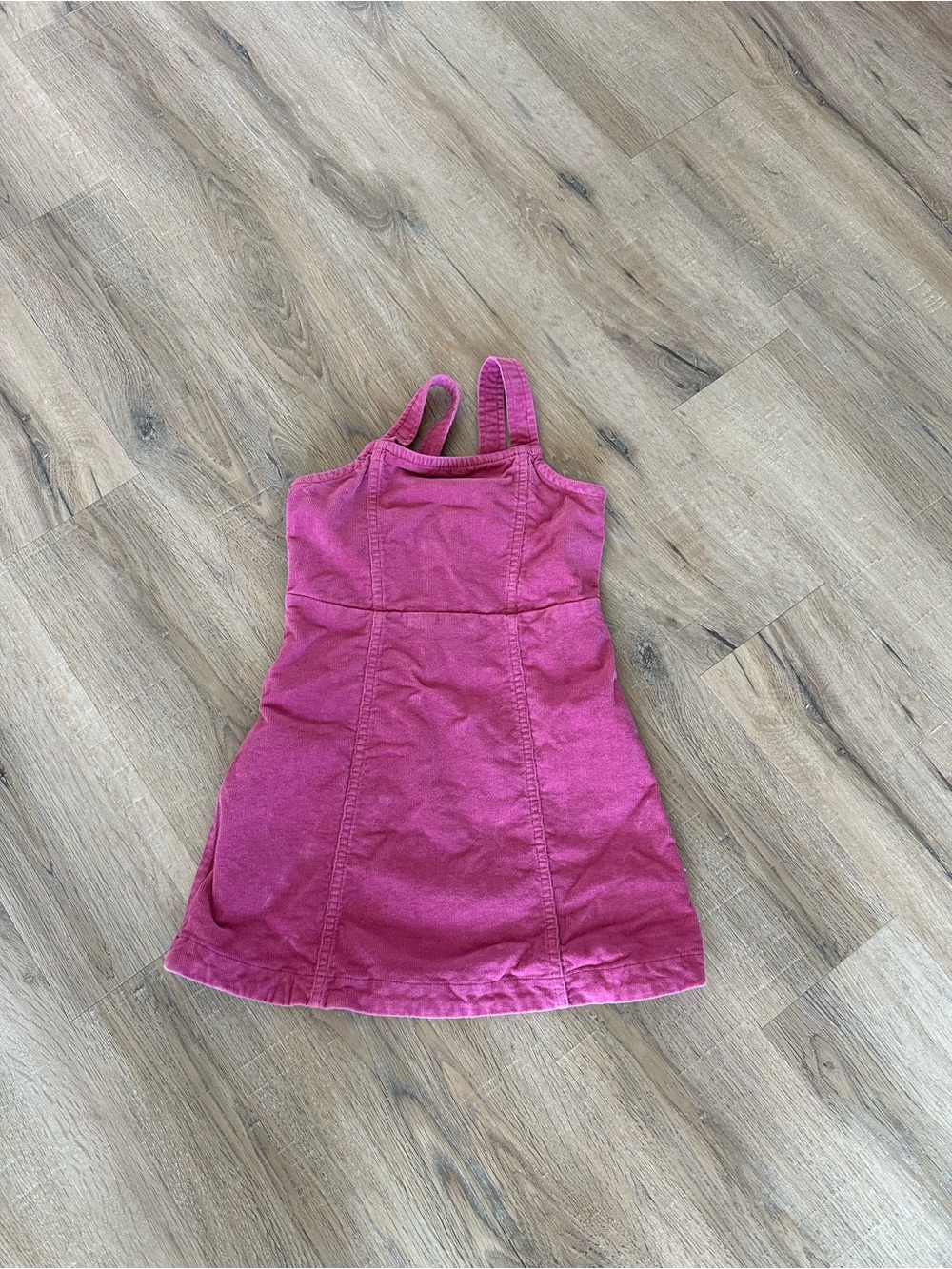 Crewcuts Girls Corduroy Dress Size 6 Pink Jumper Adjustable Straps